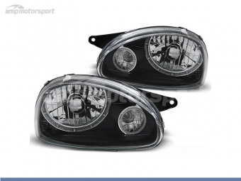 FAROS DELANTEROS OJOS DE ANGEL PARA OPEL CORSA B