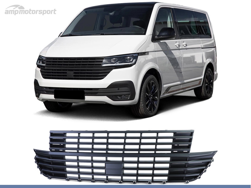 Peça - Grelha Dianteira Para Volkswagen T6 2019-2021 Preto Fosco