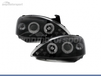 FAROS DELANTEROS OJOS DE ANGEL PARA OPEL CORSA C