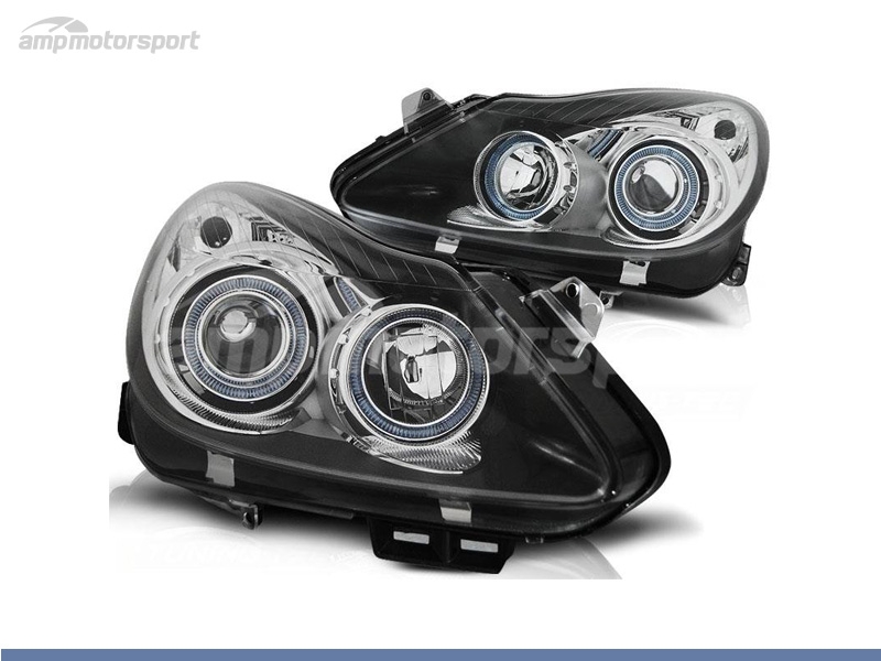 FAROS DELANTEROS OJOS DE ANGEL PARA OPEL CORSA D - AMP Motorsport