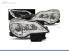 FAROS DELANTEROS LUZ DIURNA LED REAL + TUBE LIGHT PARA OPEL CORSA D