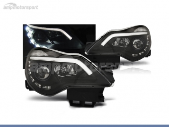 FAROS DELANTEROS LUZ DIURNA LED REAL + TUBE LIGHT PARA OPEL CORSA D