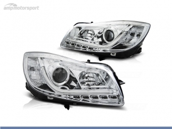 FAROIS DIANTEIROS LUZ DIURNA LED REAL + TUBE LIGHT PARA OPEL INSIGNIA