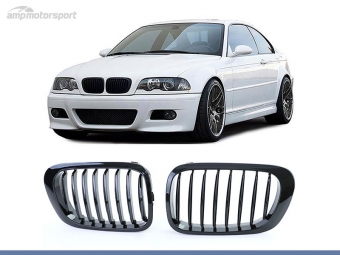 GRELHA DIANTEIRA PRETA BRILHO PARA BMW SERIE 3 E46 COUPE/CABRIO 1999-2003