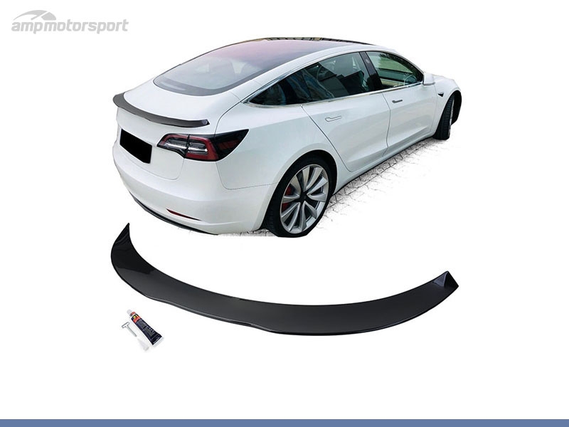 Peça - Aileron Preto Brilho Para Tesla Model 3 17-