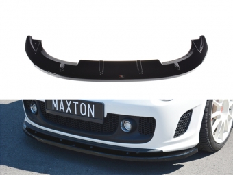 SPOILER LIP DIANTEIRO DESCONTINUADO FIAT 500 ABARTH MK1 PRETO BRILHANTE 2008-2012