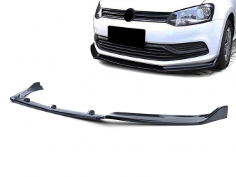 SPOILER DIANTEIRO PARA VW POLO 6C 2014-2017 PRETO BRILHANTE