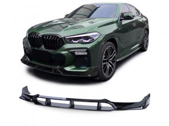 SPOILER DIANTEIRO PARA BMW X6 G06 2019- PRETO BRILHANTE