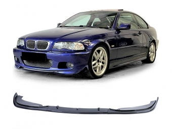 SPOILER DELANTERO PARA BMW SERIE 3 E46 COUPE/CABRIO NEGRO BRILLO