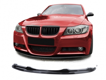 SPOILER DELANTERO PARA BMW SERIE 3 E90/E91 2005-2008 NEGRO BRILLO