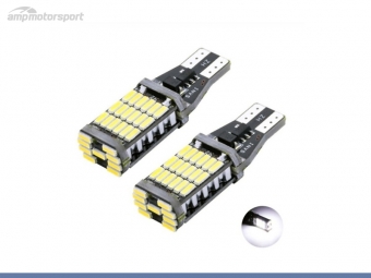 PAREJA DE BOMBILLAS LED T15 W16W 45 LEDS CAN BUS