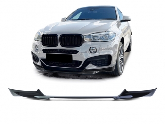 SPOILER DELANTERO PARA BMW X6 F16 2014-2019 NEGRO BRILLO