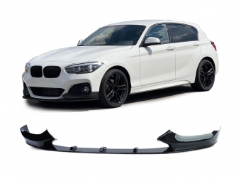 SPOILER DIANTEIRO PARA BMW SÉRIE 1 F20/F21 LCI 2015-2018 PRETO BRILHANTE