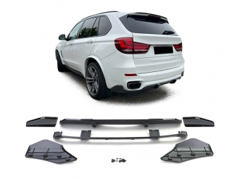 ADICIONADO DIFUSOR TRASEIRO BMW X5 F15 13-18 PRETO BRILHANTE