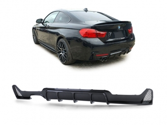 DIFUSOR TRASEIRO BMW SERIE 4 F32 / F33 LOOK M-PERFORMANCE LOOK CARBONO