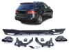 DIFUSOR TRASEIRO MERCEDES GLE W166 15-18 + PONTEIRAS DE ESCAPE PRETO