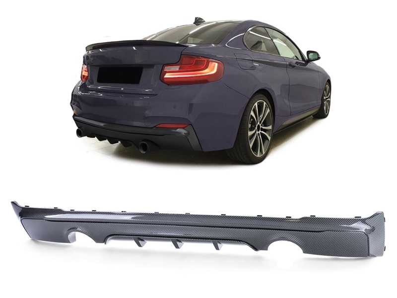 Peça - Difusor Traseiro Bmw Serie 2 F22 / F23 Look M-Performance Lo