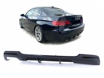 DIFUSOR TRASEIRO BMW E92 / E93 LOOK M-PERFORMANCE PRETO BRILHANTE