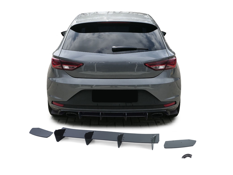 Peça - Adicionado Difusor Traseiro Seat Leon 5F Cupra 2012-2016 Pre