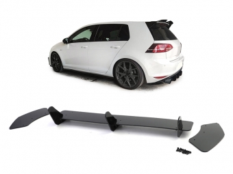 ADICIONADO DIFUSOR TRASEIRO VW GOLF 7 GTI 2012-2017 PRETO BRILHANTE