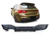 DIFUSOR TRASEIRO BMW SERIE 1 F20 / F21 LOOK M-PERFORMANCE PRETO BRILHO