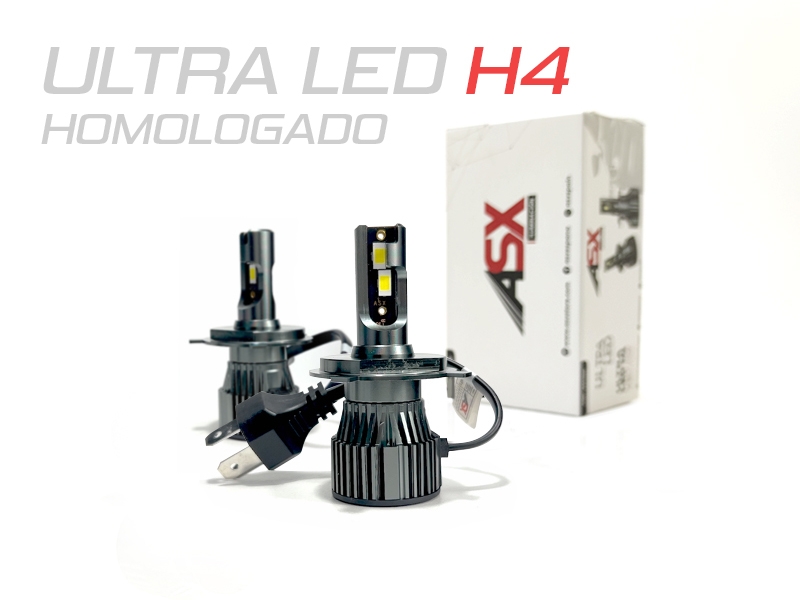 Peça - Kit De Lâmpadas Asx Led Ultra H4 Para Faróis