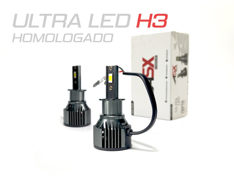 Peça - Kit De Lâmpadas Asx Led Ultra H3 Para Faróis