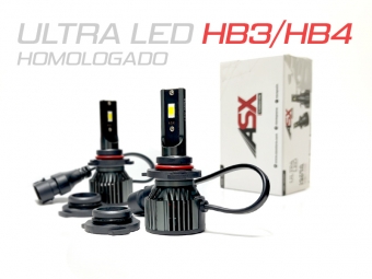 KIT BOMBILLAS ASX ULTRA LED HB3 / HB4 HOMOLOGADO + CERTIFICADO ITV
