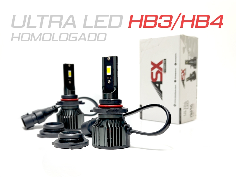 Peça - Kit De Lâmpadas Asx Led Ultra Hb3 / Hb4 Para Faróis