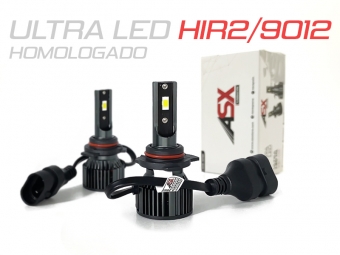 KIT BOMBILLAS ASX ULTRA LED HIR2 / 9012 HOMOLOGADO + CERTIFICADO ITV