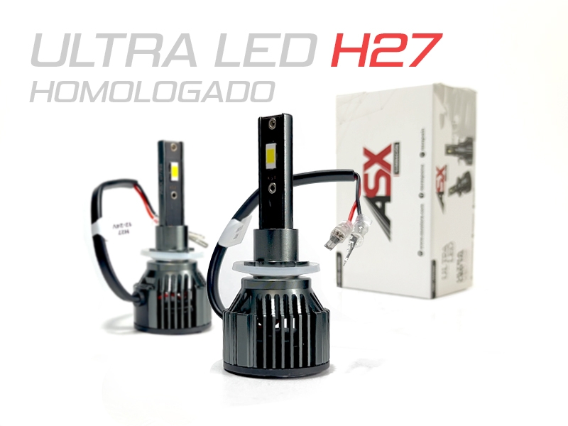 Peça - Kit De Lâmpadas Asx Led Ultra H27 Para Faróis
