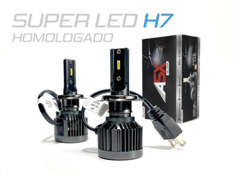 Peça - Kit De Lâmpadas Asx Led Super H7 Para Faróis