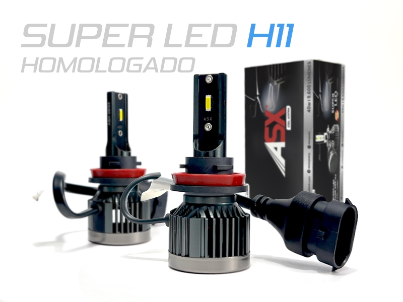 Peça - Kit De Lâmpadas Asx Led Super H11 Para Faróis
