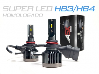 KIT BOMBILLAS ASX SUPER LED HB3/HB4 HOMOLOGADO + CERTIFICADO ITV