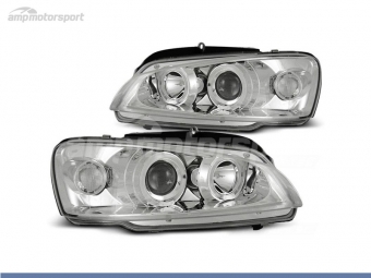 FAROS DELANTEROS OJOS DE ANGEL PARA PEUGEOT 106