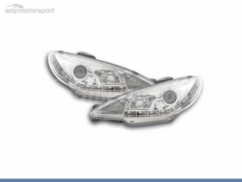 FAROS DELANTEROS LUZ DIURNA LED PARA PEUGEOT 206