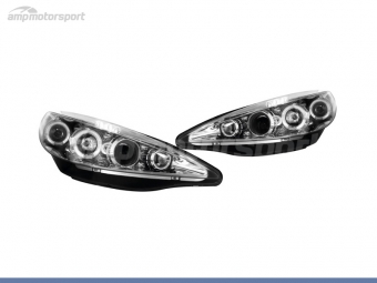 FAROS DELANTEROS OJOS DE ANGEL PARA PEUGEOT 207