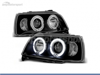 FAROS DELANTEROS OJOS DE ANGEL PARA RENAULT CLIO