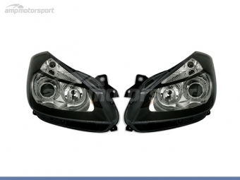 FAROS DELANTEROS OJOS DE ANGEL PARA RENAULT CLIO