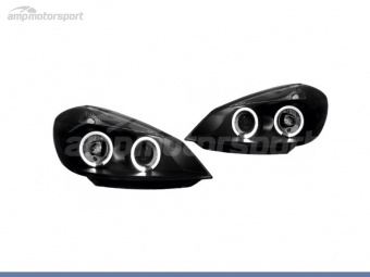 FAROS DELANTEROS OJOS DE ANGEL PARA RENAULT CLIO