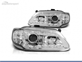 FAROIS DIANTEIROS LUZ DIURNA LED PARA RENAULT MEGANE