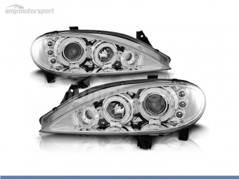 FAROS DELANTEROS OJOS DE ANGEL PARA RENAULT MEGANE