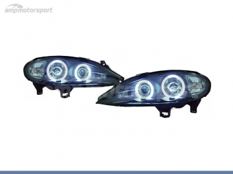 FAROIS DIANTEIROS ANGEL EYE CCFL PARA RENAULT MEGANE