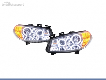 FAROIS DIANTEIROS ANGEL EYE CCFL PARA RENAULT MEGANE