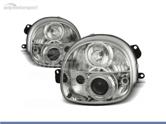 FAROS DELANTEROS OJOS DE ANGEL PARA RENAULT TWINGO