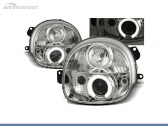 FAROS DELANTEROS OJOS DE ANGEL CCFL PARA RENAULT TWINGO