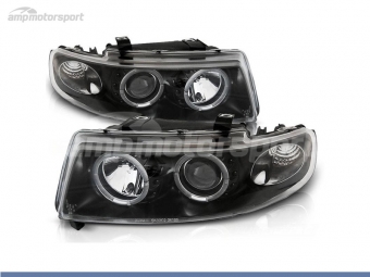 FAROS DELANTEROS OJOS DE ANGEL PARA SEAT LEON / TOLEDO 1M