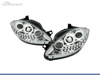 FAROIS DIANTEIROS LUZ DIURNA LED PARA SEAT LEON / TOLEDO / ALTEA 1P