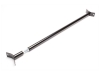 BARRA ANTI-APROXIMAÇÃO DE AÇO TRASEIRA PARA VOLKSWAGEN GOLF 2/3 CORRADO VENTO - PRETA