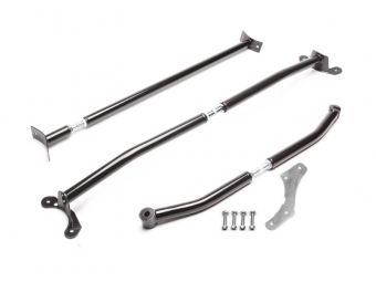 KIT BARRAS ANTI-APROXIMAÇÃO DE AÇO PARA VOLKSWAGEN POLO 6N/6N2 1994-2001 - PRETA